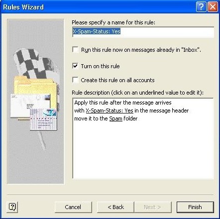 Nastavení spam filtru v Outlook 2000